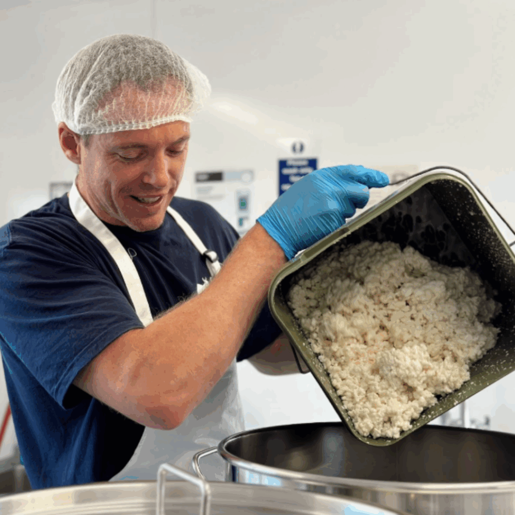 Chuckling Goat staff with kefir grains.