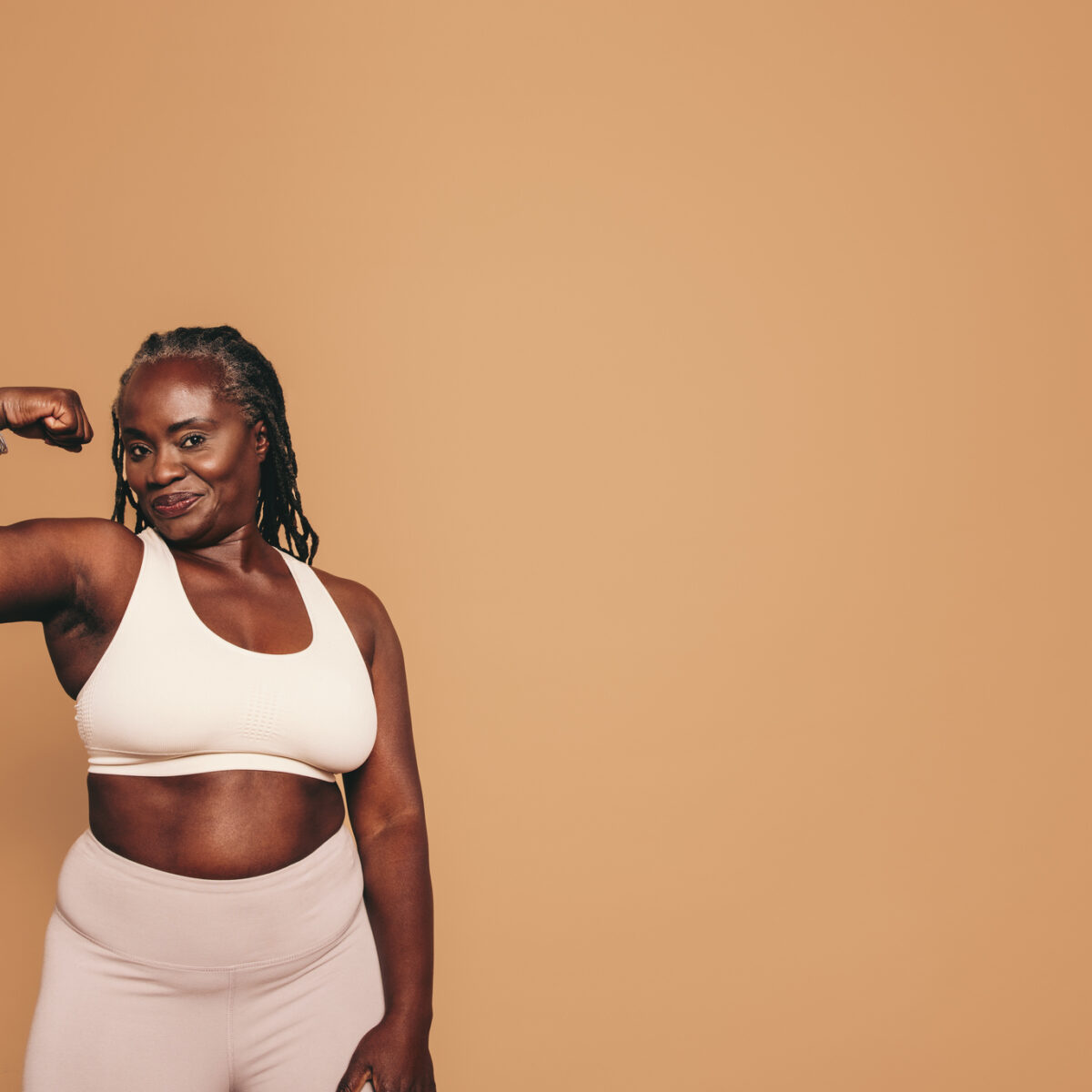 Fitness and fit lifestyle, sporty mature woman